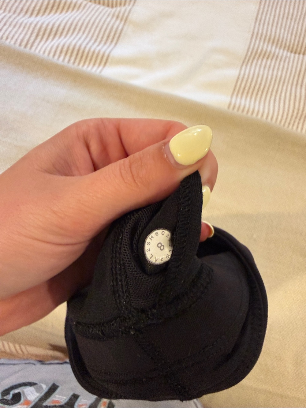 lululemon athletica Heather Gray Sports Bra with Black Band - Picture 3 of 3